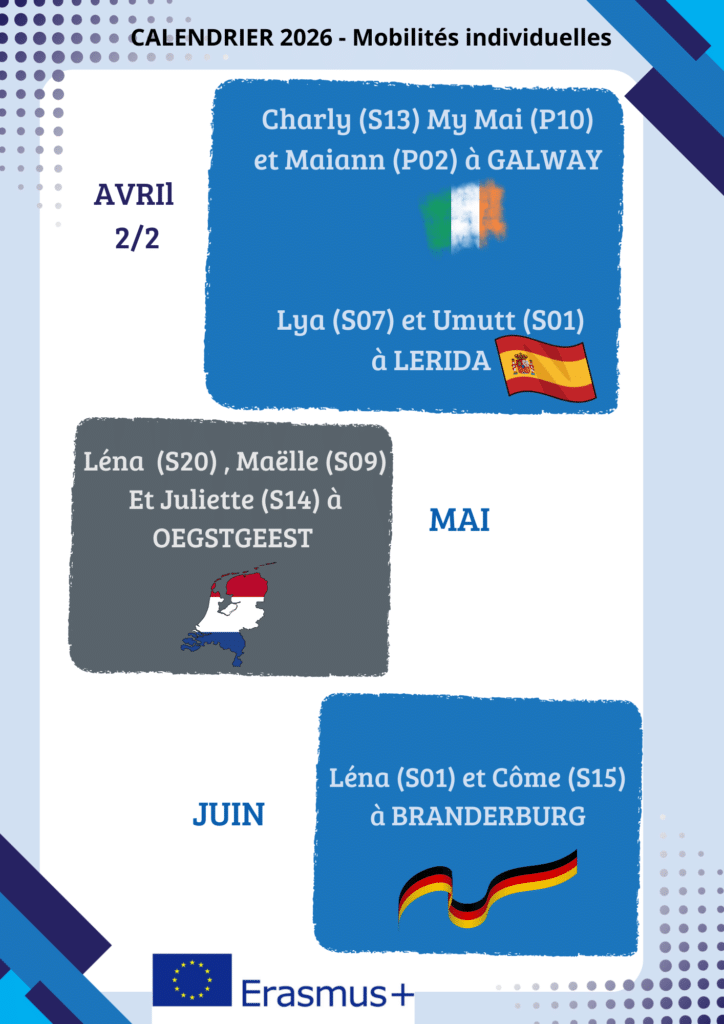 Calendrier des mobilités individuelles 3 3 mob